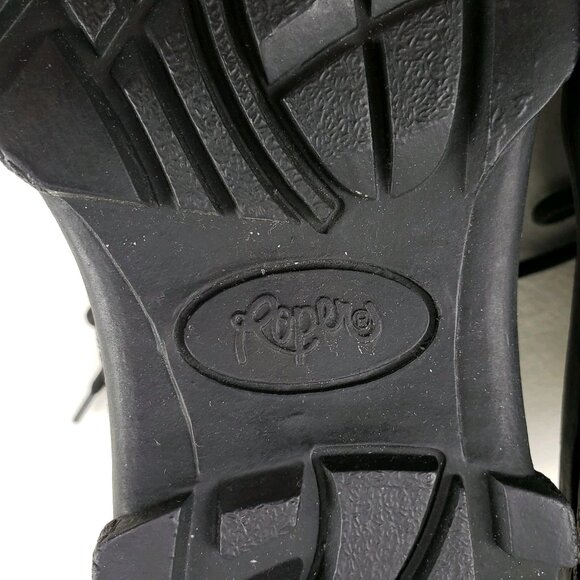 Roper Suede Chukka Ankle Boot Womens 8.5 Black Lace Up Split Toe Casual Western - Picture 10 of 12